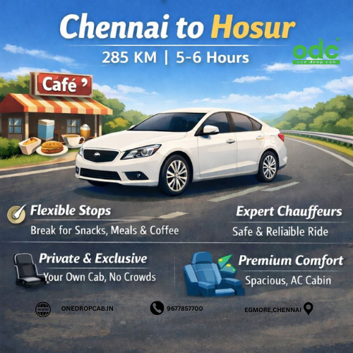 Chennai to Hosur One way cab