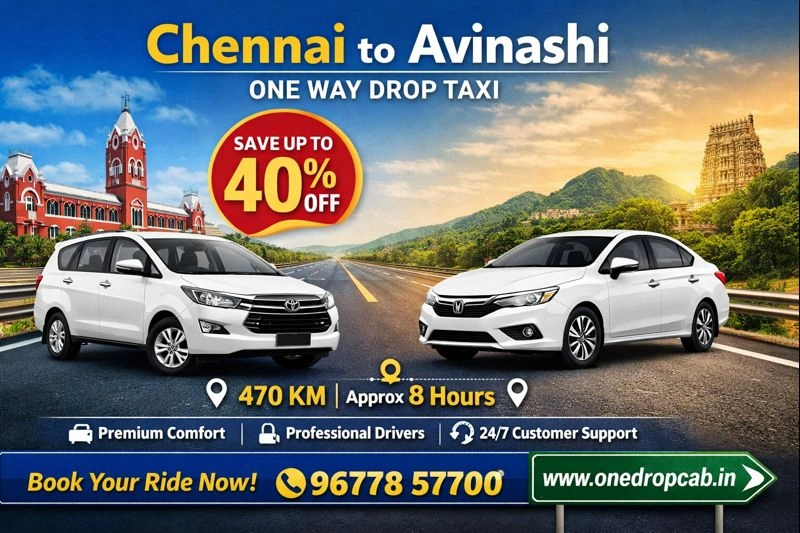 Chennai to Avinashi one drop taxi