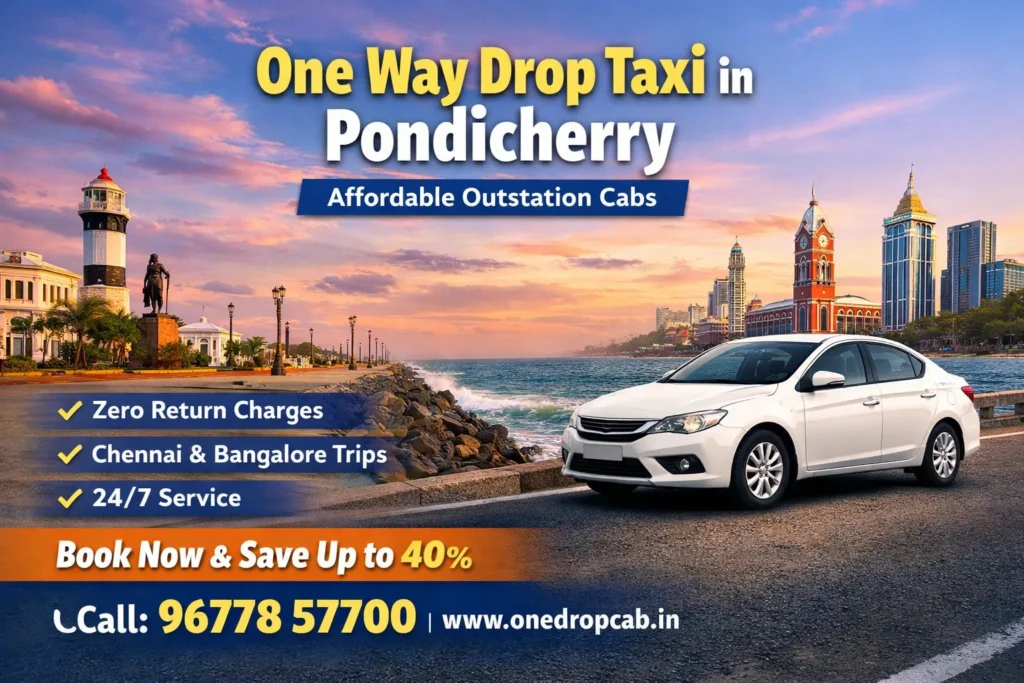 Pondicherry one way taxi
